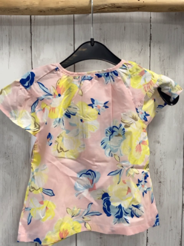 neu Carter´s  Sommerbluse  Gr. 92  rosa große bunte Blume 