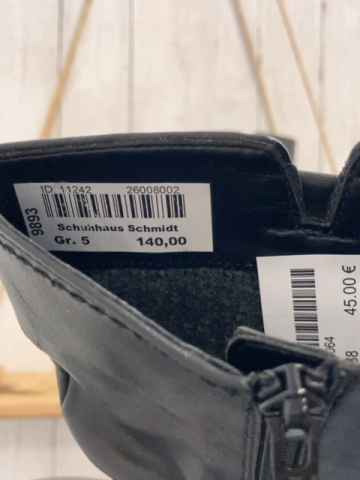 Gabor  Stiefel Gr. 38  schwarz NP 140 € Schaft 26 cm, Absatz 45 mm Sohle verschmutzt sonst neuwertig 