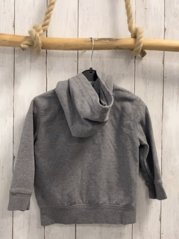 GAP  Sweatjacke  Gr. 92  grau Kapuze blaue Schrift mit weißem Rand 