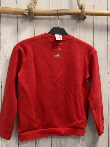 Adidas Pullover Gr. 152  rot schwarzes Logo
