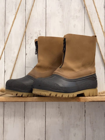   Winterboots  Gr. 36  schwarz Gummi braun gefüttert 