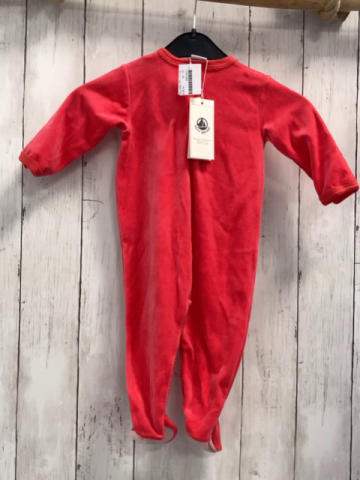 neu Petit Bateau  Schlafanzug  Gr. 74  rot Nicky Katze Herzen 