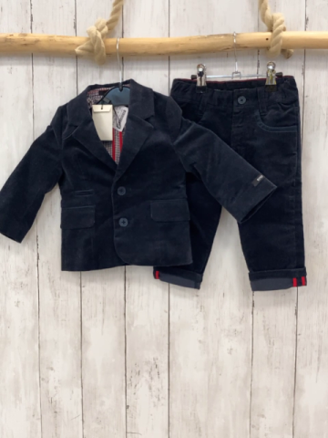 neu Boss 2tlg Anzug Gr. 74  blau Kord Sakko und Hose