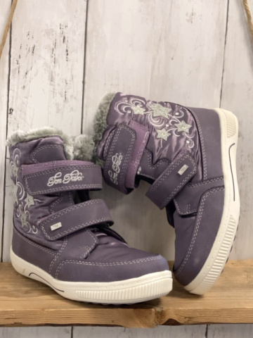 Tom Tailor neu Boots Gr. 30  flieder grauer Plüschbund Sterne NP reduziert auf 49,95€