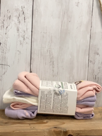 neu 5 Paar Strumpfhosen Gr. 74/80  flieder rosa Schwäne