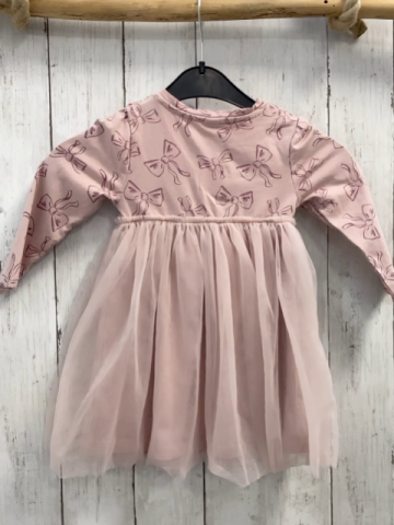  Kleid Gr. 80  rosa Schleifen Tüllrock