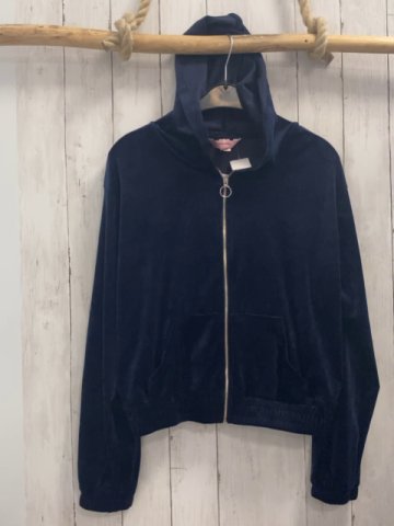 Hunkemöller  Nickyjacke Gr. M blau Kapuze 