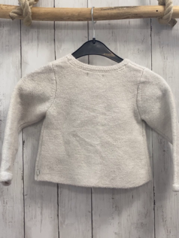 Obaibi  Strickjacke  Gr. 86  weiß mit silber Glitzer 