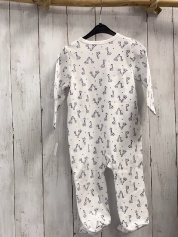 neu Little Me  Schlafanzug  Gr. 74   weiß blaue Giraffen 
