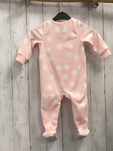 neu Carter´s  Schlafanzug  Gr. 80  rosa Fleece weiße Punkte Eichhörnchen 