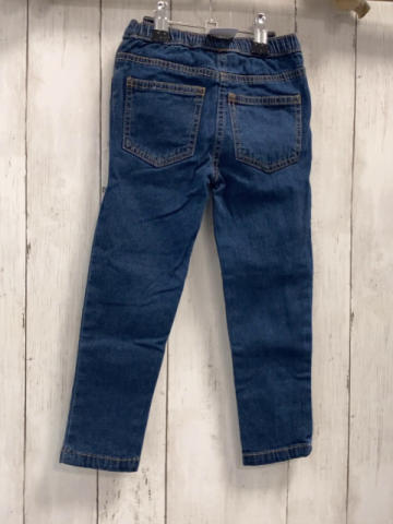   Jeggings  Gr. 98  blau jeans orange Nähte 