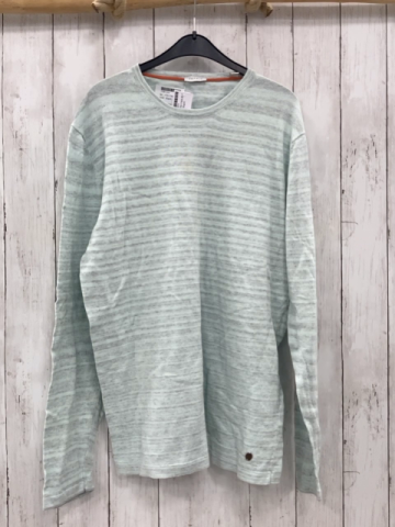 Esprit  Pullover  Gr. 170/176  mint graue Streifen Strick