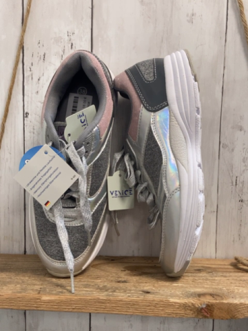 neu Venice Schuhe Gr. 38  silber grau rosa glitzernd NP 29,90€