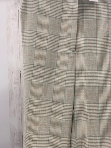 zara Hose Gr. M mint rot kariert 