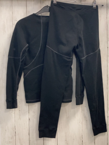 2tlg odlo Skiunterwäsche Gr. 152  schwarz graue Nähte
