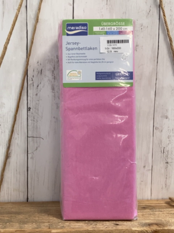 neu Spannbettlaken Gr. 160x200  Pink
