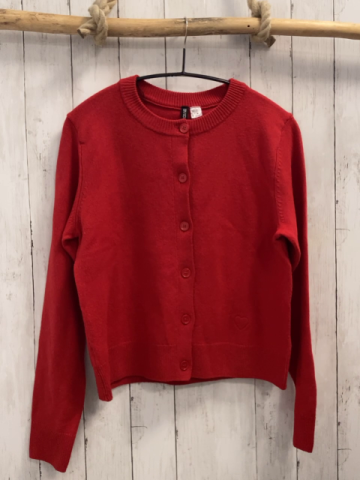H&M Strickjacke Gr. L rot
