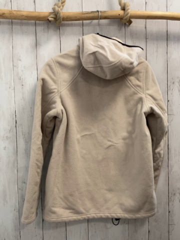 Jack Wolfskin Fleecejacke Gr. 34  beige schwarzer Bund