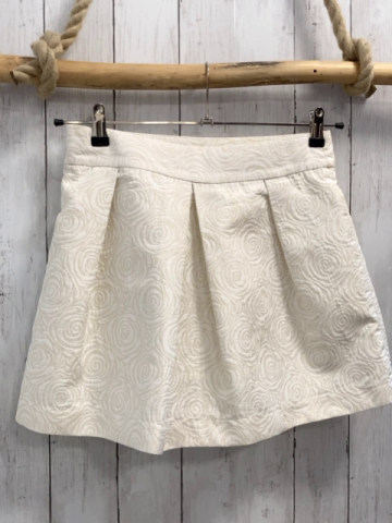 Mango Rock Gr. 164  weiß creme Kringel mit Glitzer 