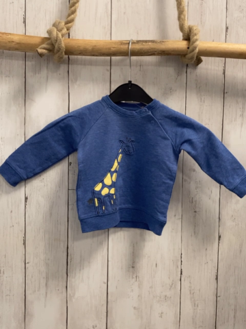Bellybutton Pullover Gr. 62  blau Giraffe