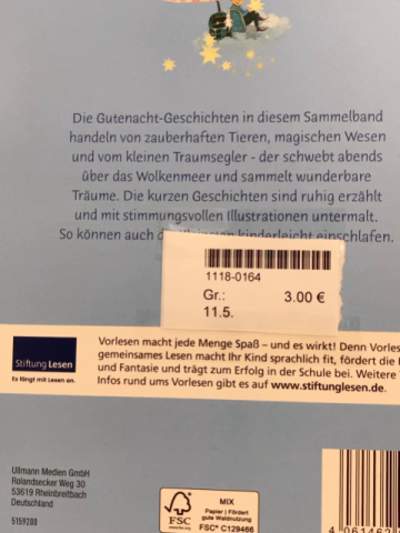   Buch Zauberhafte Geschichten zur Guten Nacht 