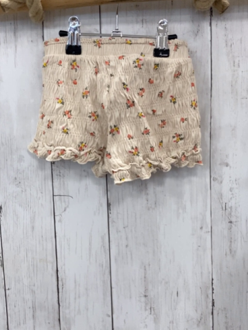 zara Shorts Gr. 92  beige Blumen Kordel