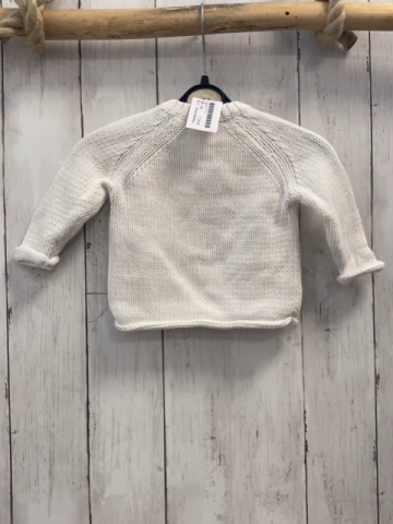 Petit Bateau  Pullover  Gr. 62  weiß Strick mint Anker 