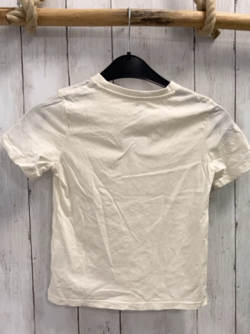 H&M  T-Shirt  Gr. 122  creme rosa Schwäne 
