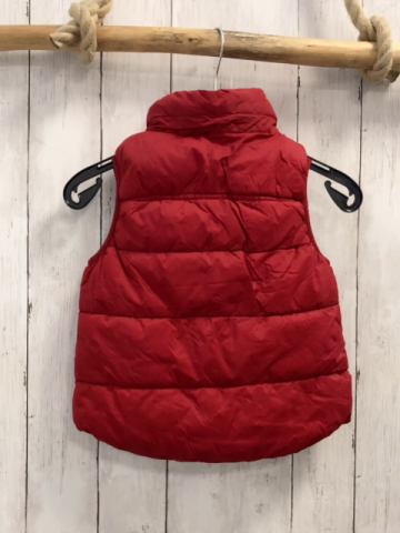 H&M Weste Gr. 110  rot beige Reißverschluss