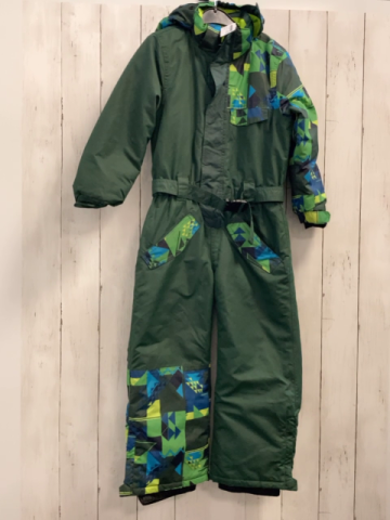  Schneeoverall Gr. 116  grün blau hellgrün mit Gürtel