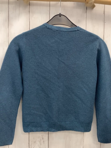 Okaidi  Strickjacke  Gr. 128  petrol mit türkis Glitzerpunkten 