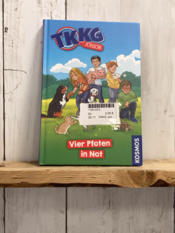 TKKG Junior Buch Vier Pfoten in Not 