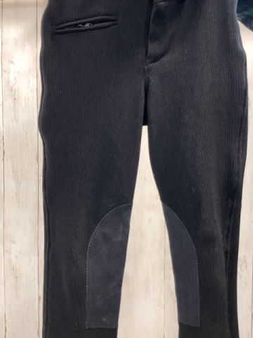   Reithose  Gr. 140  schwarz Rippen 