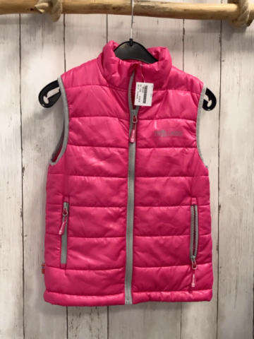 Trollkids  Weste  Gr. 128  pink grauer Bund + Reißverschlüsse 
