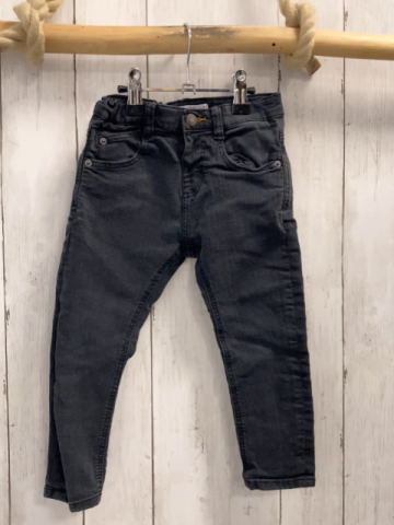 Zara  Hose  Gr. 98  dunkgrau Jeans Bund verstelbar