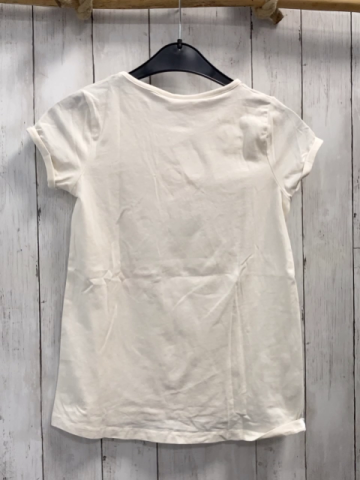   T-Shirt  Gr. 146  creme bunte Herzen 