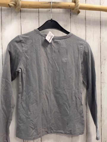 Manguun Langarmshirt  Gr. 158  grau Einhorn aus silber Steinen 