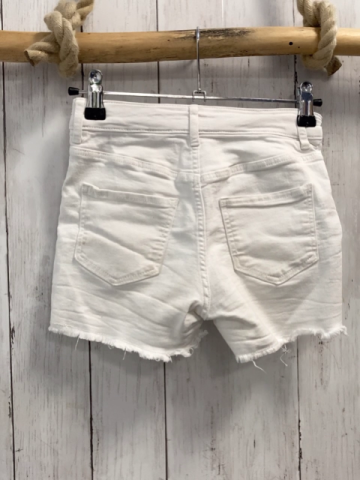H&M  Shorts  Gr. 140  weiß Fransensaum Bund verstellbar  