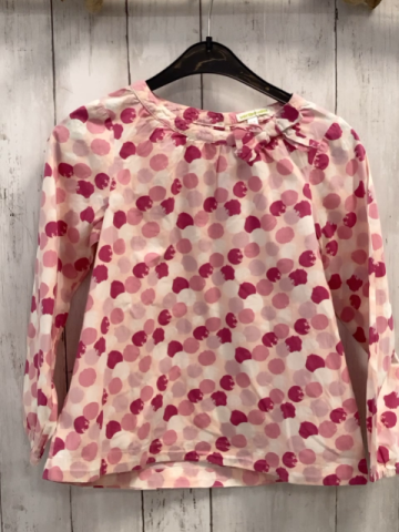 Vertbaudet  Bluse  Gr. 128  rosa bunte Punkte 