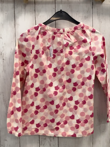 Vertbaudet  Bluse  Gr. 128  rosa bunte Punkte 