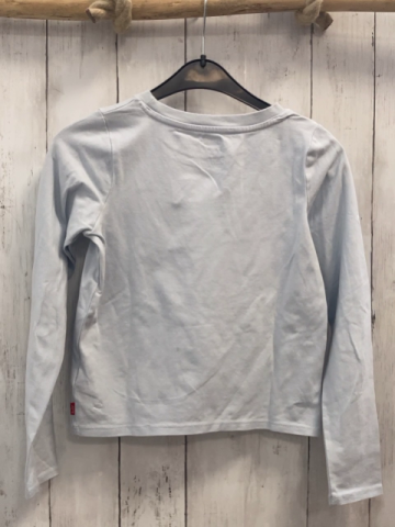 Levi´s  Langarmshirt Gr. 134/140  hellblau Balken mit Schrift 