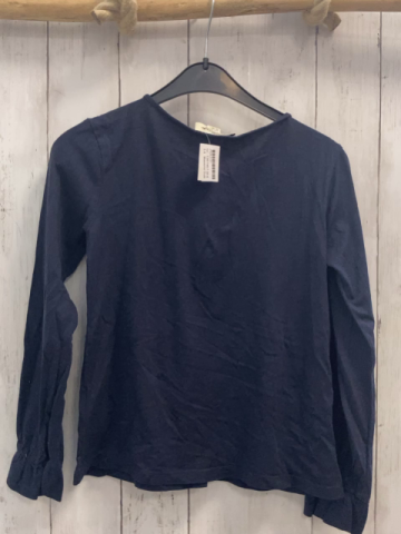Massimo Dutti  Langarmshirt  Gr. 134/140  blau Knopfleiste 