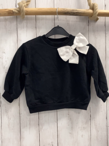 H&M Pullover  Gr. 92  schwarz weiße Schleife 