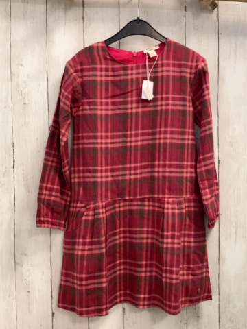 neu Esprit Kleid  Gr. 128  himbeere rosa grau kariert 