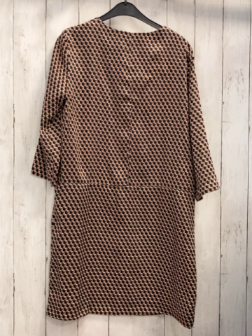 Mango Kleid Gr. XS baun schwarz weiß grau Muster