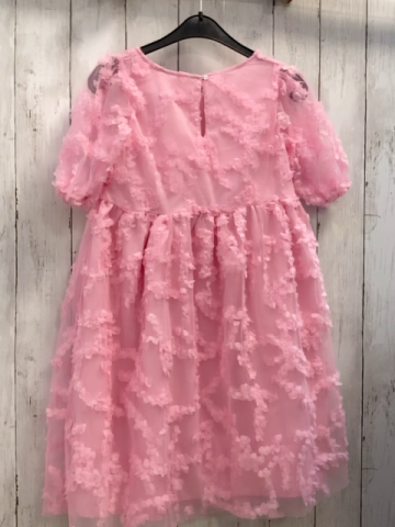 H&M Kleid Gr. 134  pink Tüllüberkleid Rosen