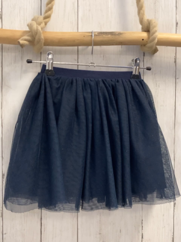 H&M Rock Gr. 110  blau Tüll Glitzer