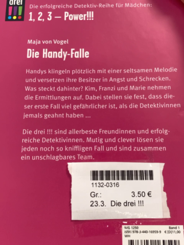 Die drei !!! Buch Die Handy-Falle