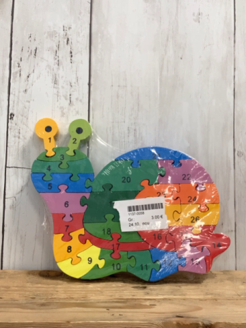 neu  Puzzle Schnecke 