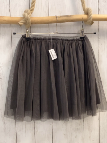 Benetton  Rock Gr. 140  grau Tüllüberrock silber Glitzerbund 